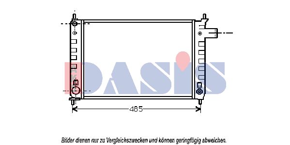 AKS DASIS radiatorius, variklio aušinimas 150270N